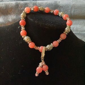 Stretch Beaded Bracelet & Earrings Set